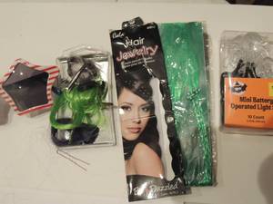 lot 269 image: hair extension and jewels, sunglasses and mini ghost lights