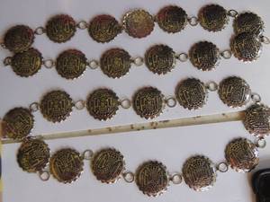 lot 7 image: Thunderbird Conch belt x 2