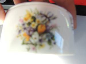 lot 318 image: Royal Stafford made in england  porcelain box full of keys and locks