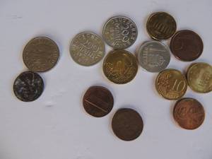 lot 332 image: Foreign coins 1923 deutschmark  coin PLUS OTHER FOREIGN COINS
