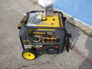 lot 2 image: FIRMAN DUAL FUEL PORTABLE GENERATOR,10000  9050-Watt, With Electric Start, Running Off Either Gasoline Or Propane