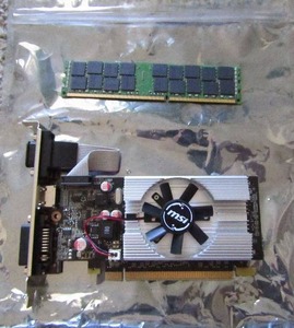 lot 162 image: MSI Gaming 1 Gigabyte Graphics card & Samsung 16 Gigabyte RAM card