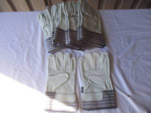 lot 22 image: 6-Pair- Size XL, MCR Safety 1417 Grade Select Shoulder Leather Palm Gloves - 2.5 Safety Plasticized Cuffs, NOTE 6 x Money