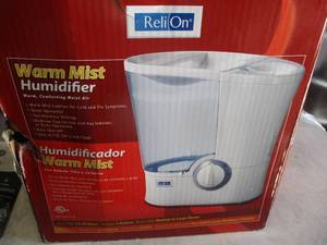 lot 24 image: Like New- ReliOn Warm Mist Humidifier, Model  RWM-975N