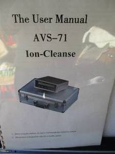 lot 39 image: AVS-71 Professional Ionic Detox Foot Bath Spa Cleanse Machine With Manual In Metal Travel Case With Keys