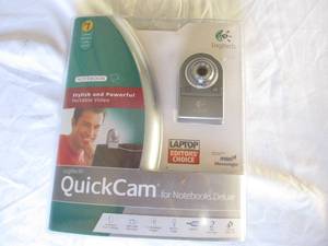 lot 46 image: NIB- Logitech- Quick Cam for Notebooks Deluxe-Unopened