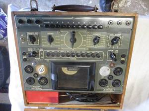lot 52 image: VINTAGE- JACKSON Model # 637 Dynamic Output Vacuum Tube Tester With Instructions and Data Charts- About 1937