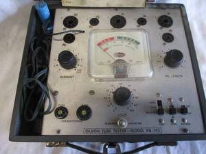 lot 54 image: Vintage OLSON Portable Tube Tester Model # KB142 With Instructions