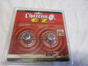 lot 92 image: 2-Chateau Twin Packs of # C4802-EZ Keyed Alike, Storage Locks With 2- keyed alike keys-Ea (4-Locks). NOTE 2-X Money