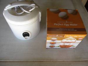 lot 120 image: LOT- Copper Chef  Perfect Egg Maker And Aroma Rice Cooker# ARC-914B