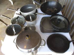lot 133 image: LOT-Of Mixed Types And Sizes- Pots And Pans