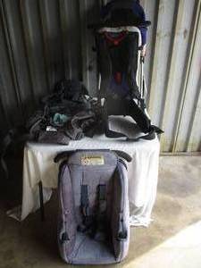 lot 146 image: Baby Carrier Lot- Including 2-Back Pack Carriers, Kelty Kids Back Pack Kids Pathfinder And Sit-N-Stroller 5-In-1 Car Seat  Stroller