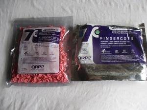 lot 148 image: Open Package-5-Gross-Unused-QRP Anti-Static Cleanroom Latex-Powder Free Finger Cots, ISO-5 Class100 - Clean Room, Pink