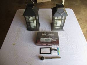 lot 104 image: Lot- 1-Wine Enthusiast-Special Edition-Mine Master, 1-Protege-Luggage Tag,1-Craftsman Ratchet, 2-Battery Powered Candle Lamps