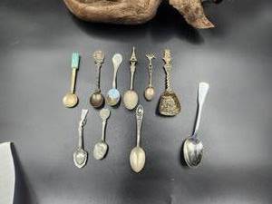 lot 63 image: Selection of collectible spoons