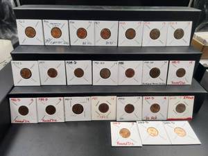 lot 178 image: Selection of Lincoln Head pennies