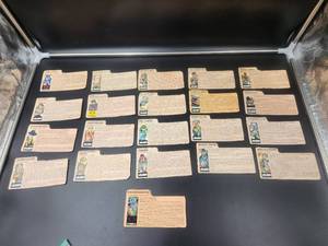 lot 121 image: Selection of vintage GI Joe Bio cards