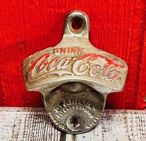 lot 15 image: AntiqueVintage Starr X Brown Company Coca-Cola Wall Mount Bottle Opener