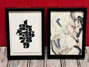 lot 36 image: Minted and Certified Framed Fine Art Prints 8 x 6 WCertificates - Sum Total by Shari Margolin &amp Southern Cotton by Angela Simeone