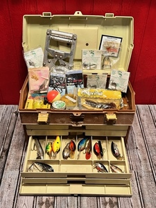 lot 52 image: Multi Drawer Plano Tackle Box Full of Lures and Tackle