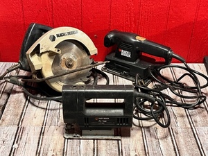 lot 63 image: Black &amp Decker Circular Saw Model 7358, Sander Model 7543, &amp Jig Saw Model 7448