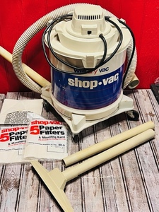 lot 81 image: WetDry Shop Vac WHose, Attachment, &amp Extra Paper Filters