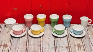 lot 90 image: IKEA Duktig 14 Piece Ceramic CoffeeTea Set