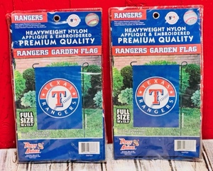 lot 99 image: Two Party Animal Premium Quality Texas Rangers Garden Flags