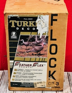 lot 98 image: Feather Flex Full Body Turkey Decoys Flock of Three