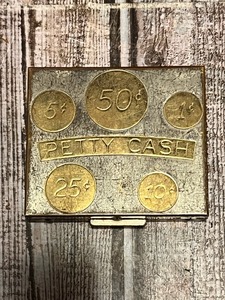 lot 109 image: Vintage Petty Cash Pocket Change Box