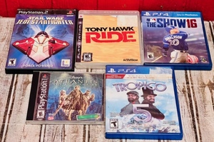 lot 111 image: Five PlayStation 1,2,3,&amp 4 Games -Including Star Wars Jedi Starfighter &amp Tony Hawk Ride