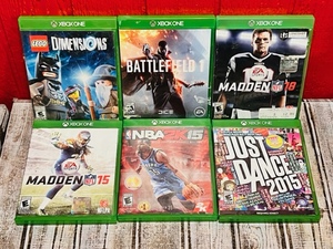 lot 115 image: Six XBox One Video Games - Including Dimensions &amp Battlefield 1