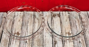 lot 134 image: Two Pyrex Deep Dish Pie Pans C209 wScalloped Rim