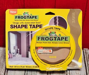 lot 149 image: FrogTape Wave Shape 1.81 x 25 YardsYellow Paint Design Decor Tape