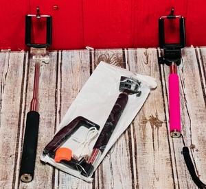 lot 170 image: Lot of Three Selfie Sticks w One New in Package