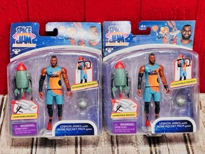 lot 174 image: Space Jam Lebron James Action Figure W ACME Rocket Pack 4000 - by Moose