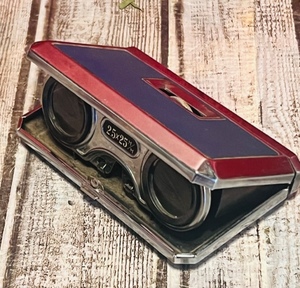 lot 216 image: Vintage Folding Focal Opera Glass Binoculars 2.5 x 2.5 mm