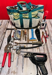 lot 229 image: Twenty Assorted Tools WBrookstone Tool Bag