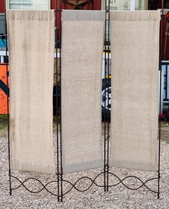 lot 265 image: Vintage Iron Framed Room Dividers