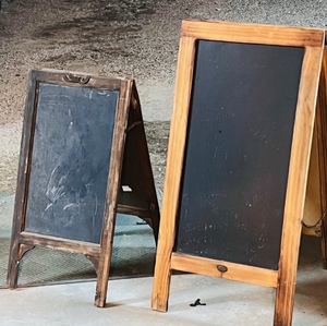 lot 273 image: Two Advertising Sandwich Boards - For Chalk Written Messages&nbsp