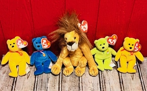 lot 280 image: Lot of Five TY Beanie Babies - Unsearched For Error or Value