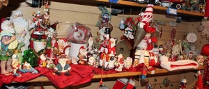 lot 17 image: Large Variety of Christmas Decorations incudes Santa Clause, Snowman, and Angel items..see photos