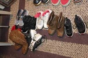 lot 180 image: Variety of Boys Shoes, Styles, Colors and Sizes in pictures