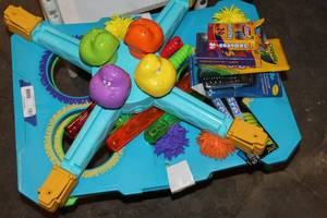 lot 187 image: Kids Games, Crayons, Colored Pencils and Glow Sticks