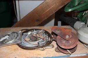 lot 38 image: Misc Pullies and Parts
