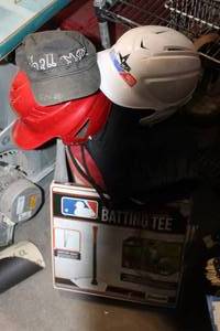 lot 61 image: Kids Baseball Items and Igloo Cooler