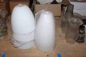 lot 73 image: Unused Light Sconces white