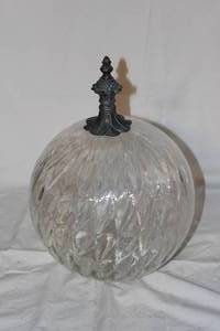 lot 169 image: Vintage Large Glass Globe for Light Fixture