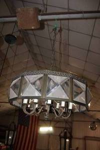 lot 167 image: Large Hanging Light Fixture See Photos