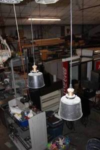 lot 168 image: Pair of Hanging Light Fixtures See Photos